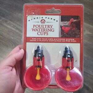Harris Farms Poultry Watering Cups for Backyard chicken farming new in package
